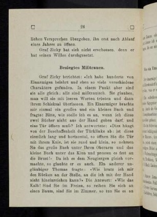 24, Besiegtes Mißtrauen