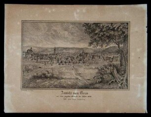 Ansicht von Gera vor dem großen Brande im Jahre 1686: nach einer alten Zeichnung