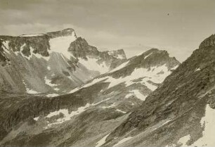 Österreich. Hohe Tauern, Hochalmspitz- und Ankogelgruppe. Gamskarlspitze (2828 m), vom Luggatörl gesehen