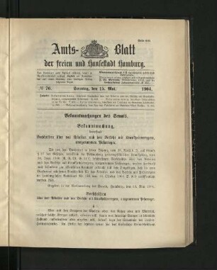 No. 76, 15. Mai 1904.