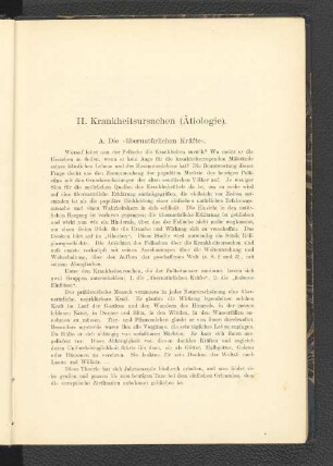 II. Krankheitsursachen (Ätiologie).