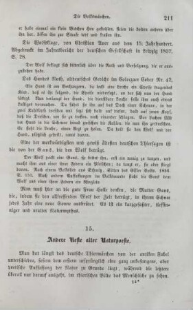 15. Andere Reste alter Naturpoesie