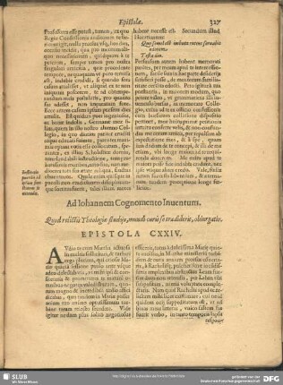 Ad Johannem Cognomento Inventum. Quod relictis Theologiae studijs, mundi curis se tradiderit, obiurgatio. Epistola CXXIV.