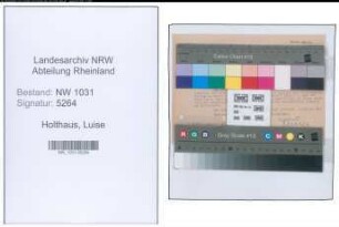 Entnazifizierung Luise Holthaus , geb. 27.08.1889 ()