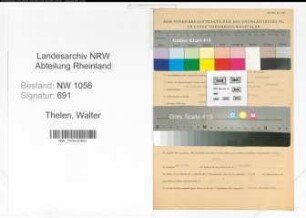 Entnazifizierung Walter Thelen , geb. 28.01.1902 (Metzger)