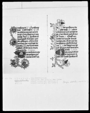 Gebetbuch der Prinzessin Sibylla von Kleve — Initiale G mit anschließender Ranke