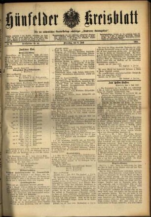 Ausgabe vom Dienstag, den 06. Juli 1915.