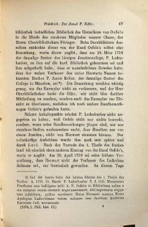 Der Jesuit P. Keller als der wahre Verfasser der unter dem Namen Herwarts 1618 in München erschienenen Schrift Ludovicus IV. Imperator defensus