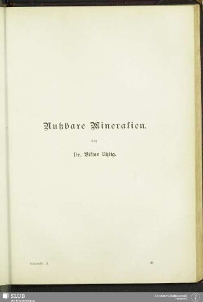 Nutzbare Mineralien