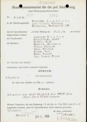 Lechler, Heinrich