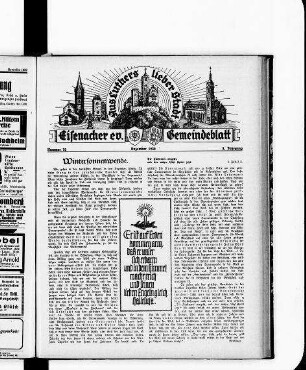 Eisenacher evangelisches Gemeindeblatt : Dezember 1932