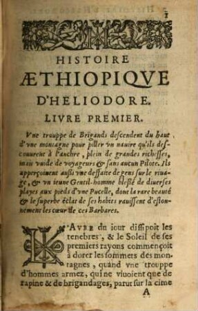 Les amours de Theagene et Chariclee : Histoire ethiopique d'Heliodore