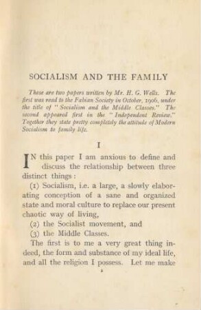 Socialism And The Family