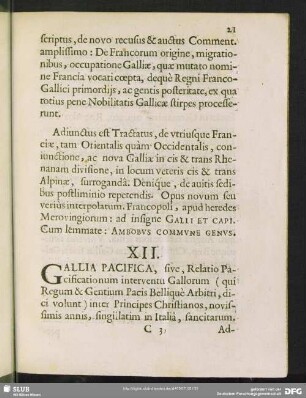 XII. Gallia Pacifica