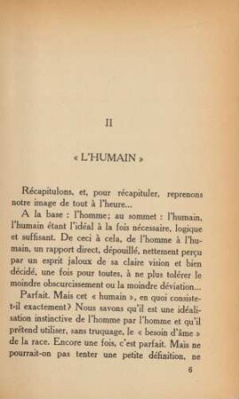 II "L'Humain"