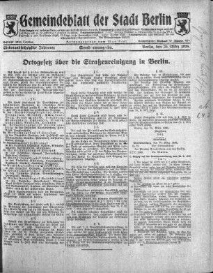 Sonderausgabe, 30. März 1926
