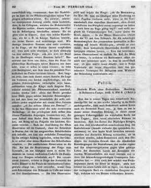 Schuselka, F.: Deutsche Worte eines Oesterreichers. Hamburg: Hoffmann & Campe 1843