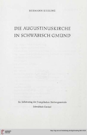 Die Augustinuskirche in Schwäbisch Gmünd