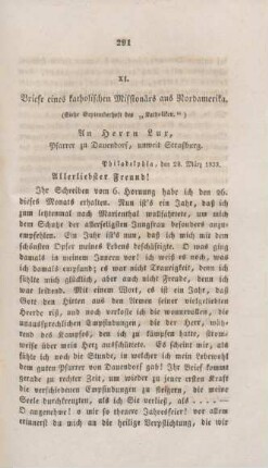 291-302 Briefe eines katholischen Missionars aus Nordamerika