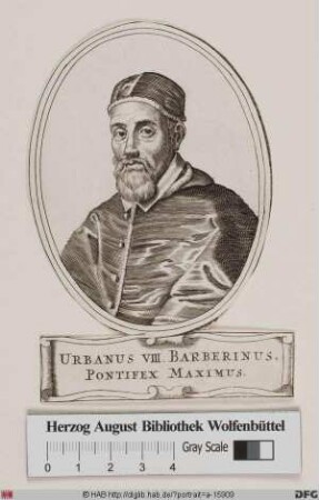 Bildnis Papst Urban VIII. (Maffeo Barberini) (reg. 6. 8. 1623 - 29. 7. 1644)