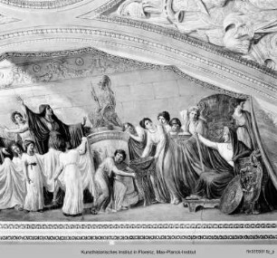 Hekabe und die Frauen von Troja beten im Tempel der Minerva - Ecuba e le donne troiane pregano nel tempio di Minerva