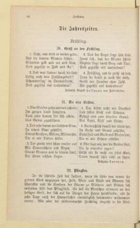 Die Jahreszeiten