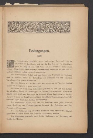 Bedingungen
