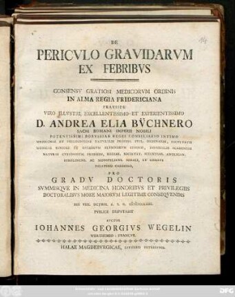 De Pericvlo Gravidarvm Ex Febribvs