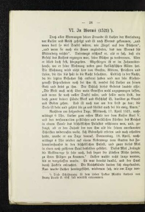 VI. In Worms (1521)