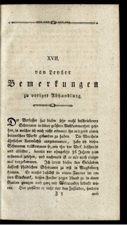XVII. Bemerkungen zu voriger Abhandlung.