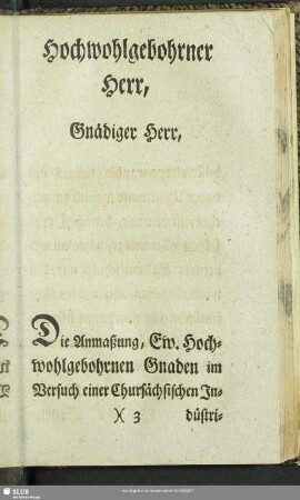 Hochwohlgebohrner Herr, Gnädiger Herr