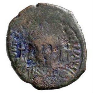 Münze, Follis, 557 / 558