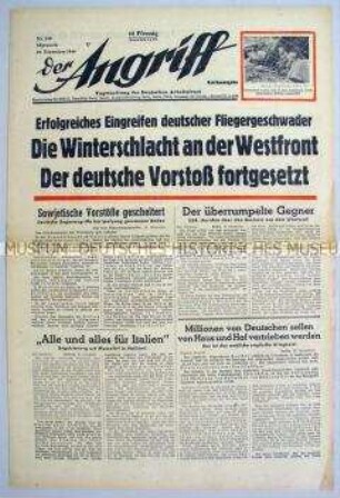 Tageszeitung "Der Angriff" zur Offensive der Wehrmacht an der Westfront