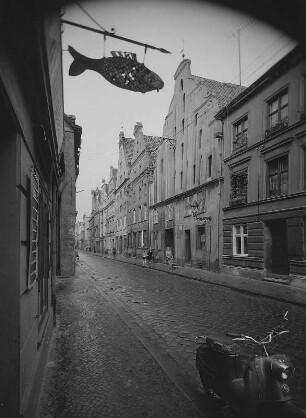 Stralsund. Blick entlang der Frankenstraße