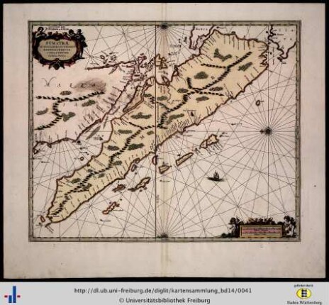 Sumatrae et insularum locorumque nonnulorum circumiacentium tabula nova.