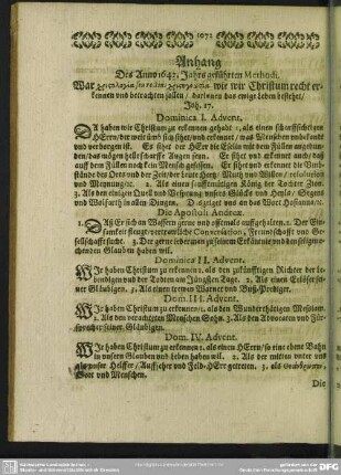 Anhang, Des Anno 1643. geführten Methodi