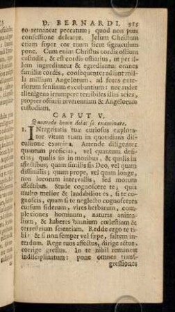 315-325, Caput V - VIII