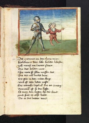 Der Zwerg führt Hildebrand zu einer Leiter.