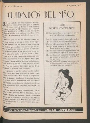 Cuidados del niño