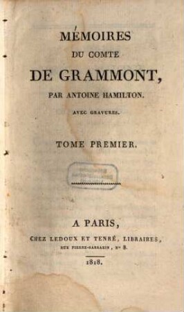 Mémoires du comte de Grammont, 1