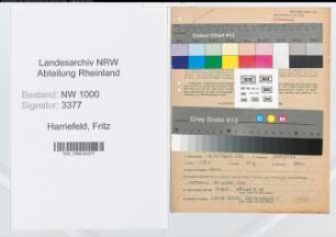 Entnazifizierung Fritz Harriefeld, geb. 16.10.1922 (Geistlicher)