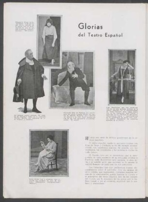 Glorias del teatro español