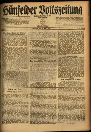 Ausgabe vom Mittwoch, den 03. März 1920.