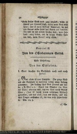 Kapitel II. Von den Offenbarungen Gottes.