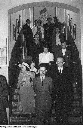Schulbegehung, öffentlicher Unterricht, Mai 1950