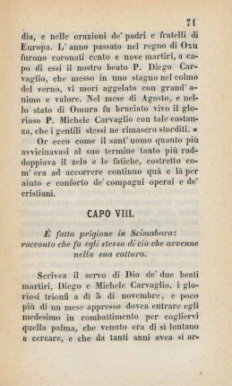 Capo VIII