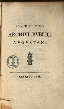 Inscriptiones archivi publici Augustani