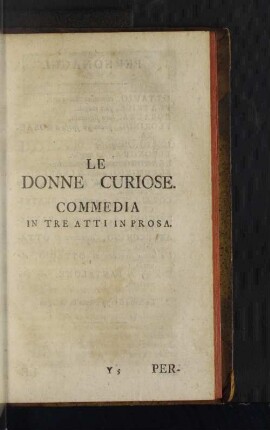 Le Donne Curiose.