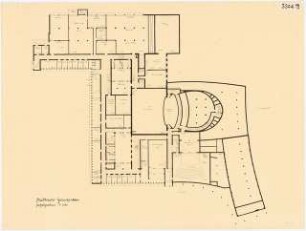 Stadttheater, Gelsenkirchen: (Lichtpause von Inv.Nr. 35898): Sockelgeschoss 1:200