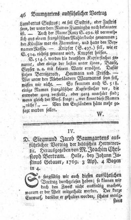 Ausführlicher Vortrag der biblischen Hermeneutik.